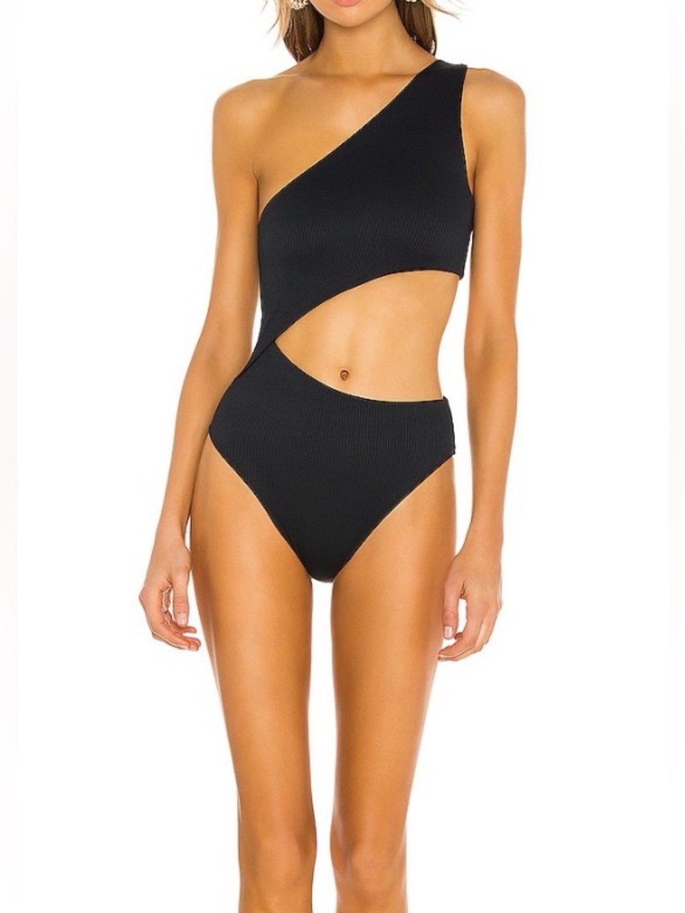 Beach Riot Black Celine One-Piece